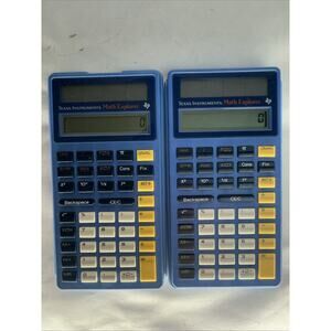Texas Instruments Math Explorer (1-0391) Calculator w/ Cover & Index Card - 2Pk